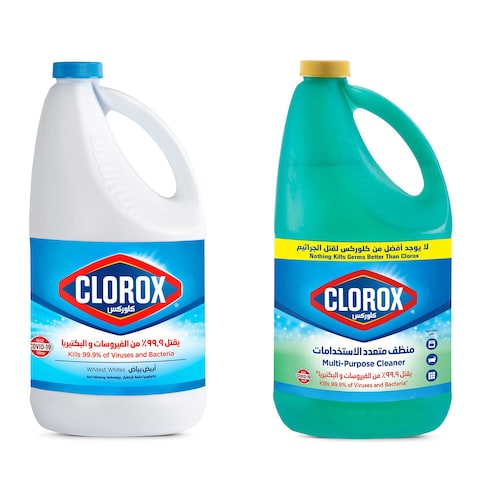 Clorox Liquid Bleach - 1.89 Liter + Multi-Purpose Cleaner - 1.89 Liter