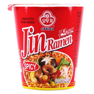 JIN RAMEN CUP NOODLE HOT 65G