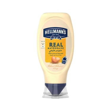 هيلمان قطع مايونيز حقيقية مصنوعة من صفار البيض الحقيقي 410 جرام