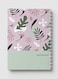 Lowha Spiral Notebook With 60 Sheets And Hard Paper Covers With Floral Pink Design, For Jotting Notes And Reminders, For Work, University, School