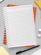 Lowha Spiral Notebook With 60 Sheets And Hard Paper Covers With Cool Abstract &amp; Floral Design, For Jotting Notes And Reminders, For Work, University, School