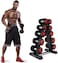 Marshal Fitness 10 Pair Dumbbell holder Durable storage for fitness weights Bar A-Frame dumbbell weight rack Fitness A-Frame Dumbbell Rack Stand Pairs Weight Rack for Dumbbells-Mf-0090
