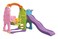 Rbwtoys Kids Colourful Indoor Toys Mini Slide And Swing Seat With Basketball Hoops 3 In 1 Playset Equipment RW-16347 185&times;162.5&times;125cm