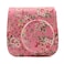 Caiul - Vintage Rose Design Leather Camera Case for FujiFilm Instax Mini 9, 8, 8+ Instant Camera-Pink