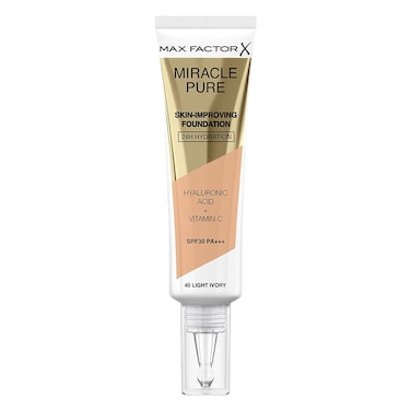 Max Factor X Miracle Pure SPF 30 Skin Improving Foundation 40 Light Ivory