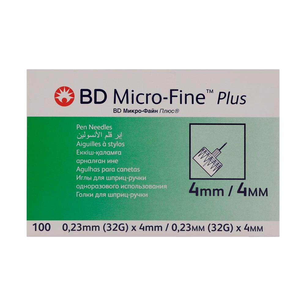 BD Micro-Fine Plus Pen Needles 32g x 4mm 100&#39;s