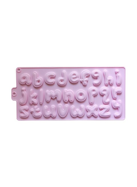 26 Cavities Chocolate Letter Silicone Mold Large Alphabet Baking Mold Abc Resin Mold Cake Pan Mold for Biscuit Ice Cube Tray
