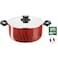 Tefal G6 Tempo Flame Dutch Oven Pot Red 28cm