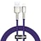 Baseus USB to Lightning-Fast Charging Data Transfer Cable Cafule Series Braided Nylon 2.4A 1m Purple