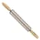 Generic Non-Stick Pastry Dough Pizza Roller Steel Rolling Pin 42cm