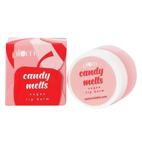 Plum Candy Melts Melon Bubble Yum Vegan Lip Balm 12g