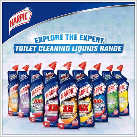 Harpic Toilet Cleaner Liquid Limescale Remover Original, 500ml
