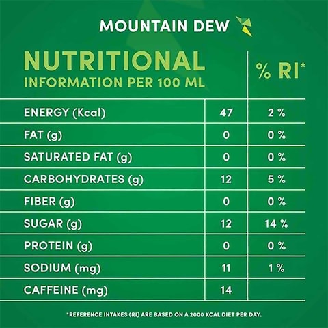 Mountain Dew Carbonated Soft Drink 150ml Pack of 10