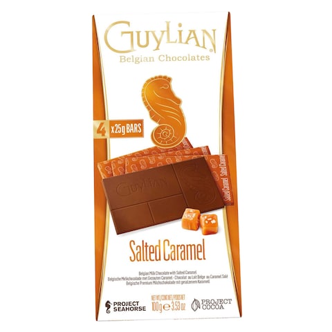 GUYLIAN MILK CHOCO SCARAMEL BAR100G