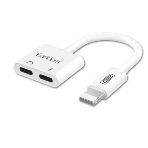 Earldom 2-In-1 Charging Adapter White