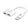 Earldom 2-In-1 Charging Adapter White