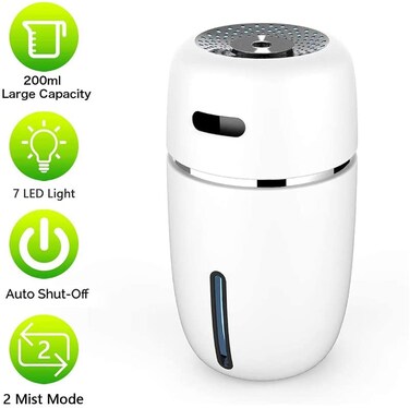 Buy NuSense Portable Air Humidifier Cool Mist Humidifier 200ML ...