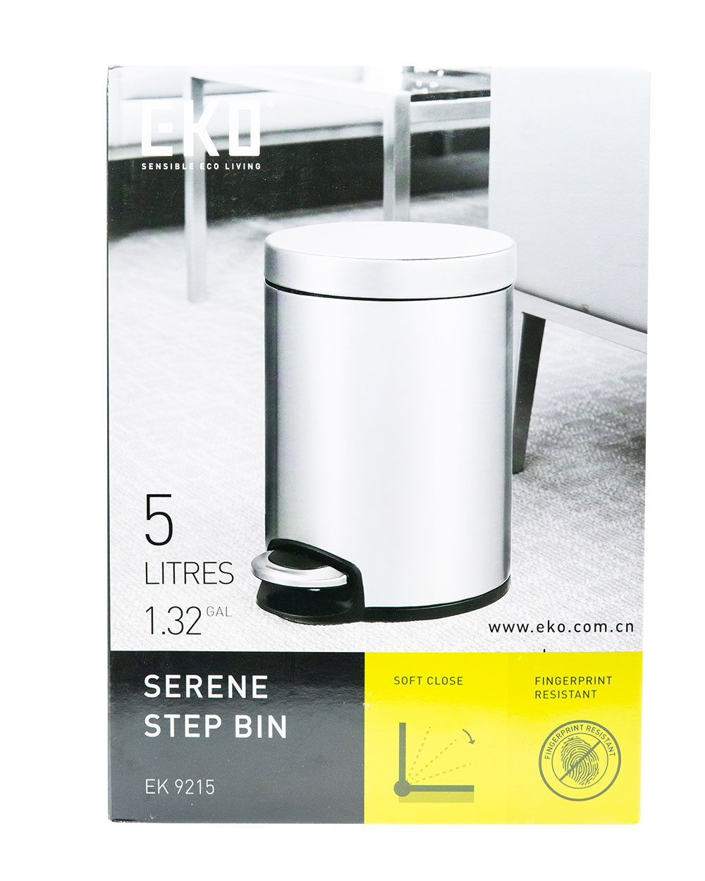 Buy Eko Step Bin Round 05L Ss 9215Mt Online | Carrefour UAE