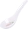 Royalford 14 Cm Melamineware Soup Spoon- Rf11790 Stylish Floral Design, Light-Weight And 100% Food-Grade Suitable For Dining Table, Home And Restaurant For Soup, Stew Etc. White And Pink