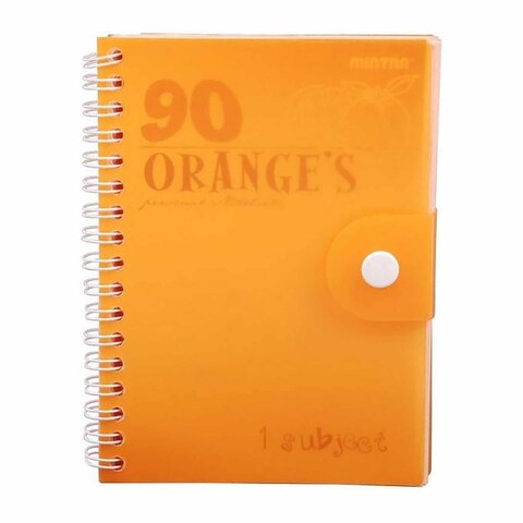 90 Orange Notebook A6