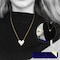 Aiwanto Necklace With White Heart Pendant Neck Chain Simple Necklace Best Gift Womens Girls Necklace