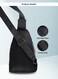 Men's Chest Bag, Suitable for Outdoor Sports, Leisure and Travel, Canvas Fabric, with Earphone Hole