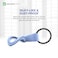Amazing Thing Aircharm Smoothie Silicone with Keychain Ring Designed for AirTag Case Cover AirTags Holder (2021) - Blue