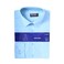 Texture Mens Shirt Long Sleeved Slim Fit Large Blue