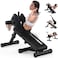 ULTIMAX Foldable Sit-Up Abdominal Back Extension Strength Training Exercise Bench Multi Workout Bench, Adjustable Height And Angle, Suitable Legs, Hands, Whole Body Sport Weight Capacity- 440Lbs
