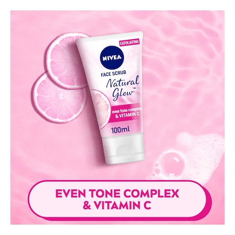 NIVEA Face Scrub Exfoliating Natural Glow Carnitin &amp; Vitamin C 100ml