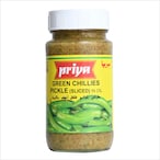 Buy Priya Sliced Green Chillies Pickle In Oil 300g in UAE