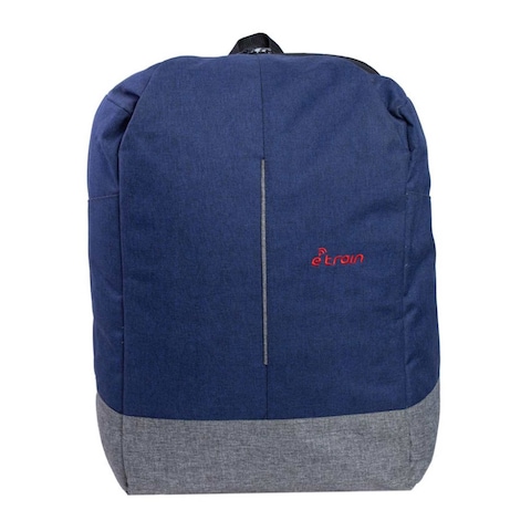 E-train BG82L - 15.6-inch Laptop Backpack - Blue/Gray