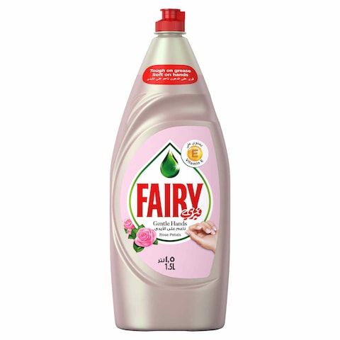 Fairy Gentle Hands Rose Petals Dishwashing Liquid Soap 1.5L