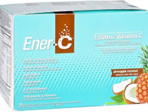 ENER-C 1,000MG VITAMIN C PINEAPPLE COCONUT  30 PACKETS/SACHETS 285.3G