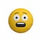 Emoji Round Cushion Scared