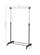 Single Garment Rack Grey/Black Medium