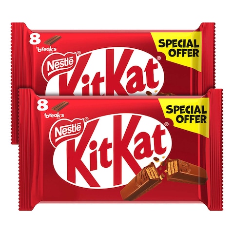Nestle Kit Kat 2 Finger Milk Chocolate Wafer, 17.7g Pack of 16
