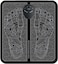 Generic Electric Foot Massager Mat - Folding Portable Foot Mat - Portable Electric Massage Pad Relax Feet And Legs With 6 Modes 9 Intensity For Home Use