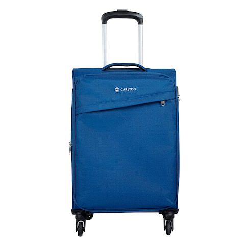 Carlton Lords 4 Wheel Soft Luggage 28x38x58cm Blue