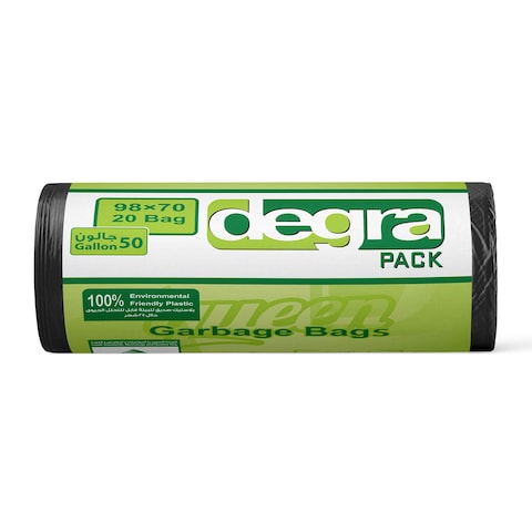 Degra Pack Garbage Bags Roll - 80 x 110 Cm - 20 Bags