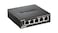 D-Link DGS-105/B 5-Port Gigabit Unmanaged Metal Desktop Switch 10/100/1000 Mbit/s - UK Version, Black
