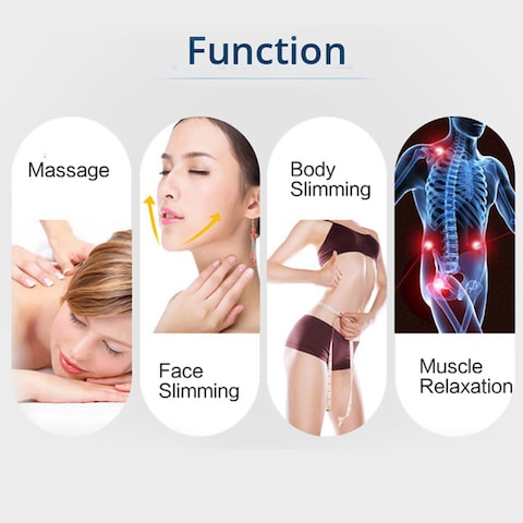 Generic-Silver Portable 3D Roller Massager 360 Rotate Skin Care Pain Relief Manual Face Body Shaping Relaxation Wrinkle Remover Facial Massager Tool
