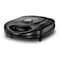Black + Decker 3 in 1 Sandwich and Waffle Maker 4 Slices 1400 Watt - Black- TS4130-B5