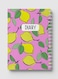 Lowha Spiral Notebook With 60 Sheets And Hard Paper Covers With Lemons Design, For Jotting Notes And Reminders, For Work, University, School