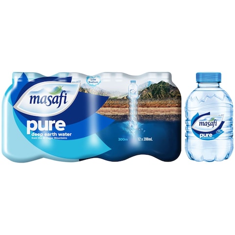 Masafi Pure Drinking Water 200ml Pack of 12