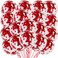 Party Time 15 Pieces 12inch Red Confetti Balloons Valentines Day Balloons Love Heart Balloons Romantic Latex Balloons Photo Props for Wedding Anniversary Proposal