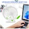 Quiet Fans For Bedroom, USB Desk Fan Rechargeable Electric Fans Silent Powerful with 3 Speeds,120&deg;Rotatable, Portable Size For Bedside Home Office Desktop Camping (White)