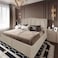In House Shumt Linen Bed Frame - King - 200x200cm - Light Beige