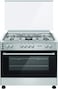 Nikai 90x60cm 5 Burner Freestanding Stainless Steel Gas Cooker with Full safety, Auto-Ignition and Timer, Comes with 1 Year Warranty, U9066FSSPTN10, Silver