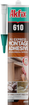 Akfix 610 Pu Express Montage Adhesive Transparent